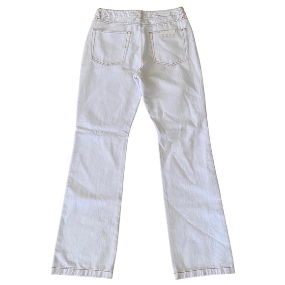 NWT WEWOREWHAT White Icon Jean Stretch Twill Denim, size 30 - high waisted - Picture 3 of 12